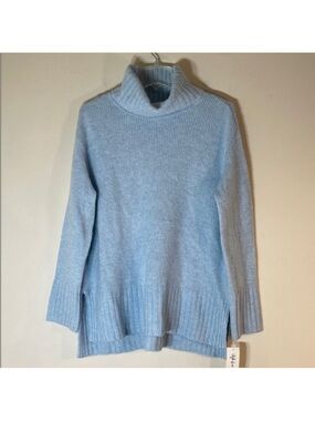 Style & Co. Boho Soft Blue Cowl Neck Sweater. Medium. NWT.